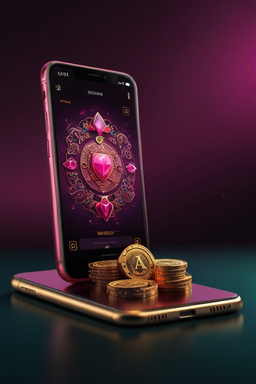 Smartphone com app Riverspin